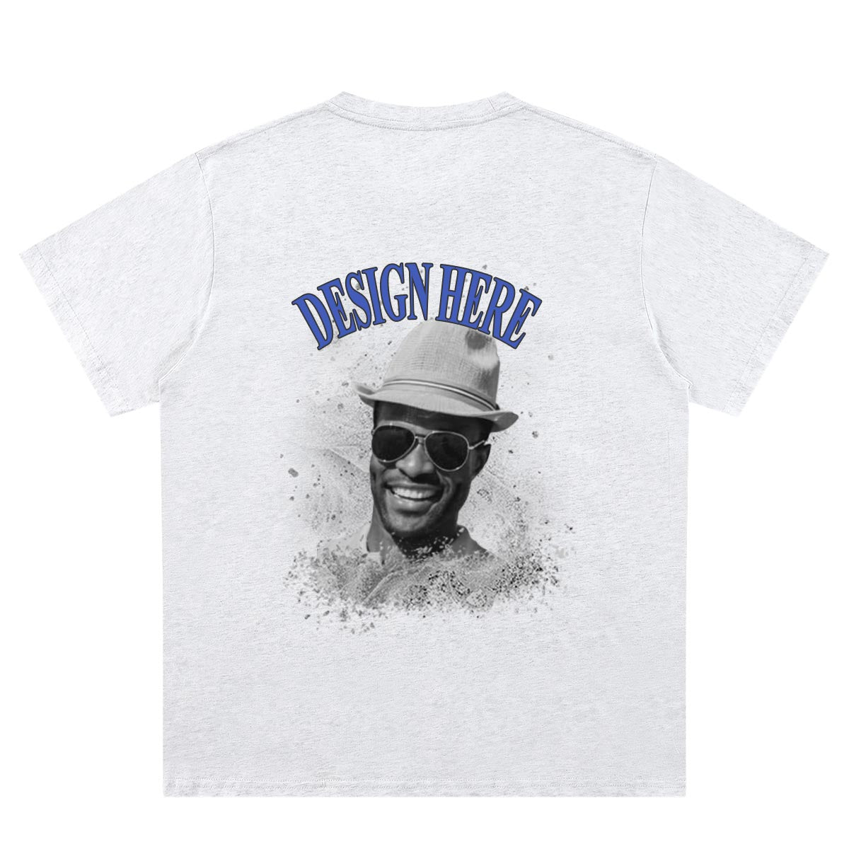 T-shirt Gris Clair Personnalisé 