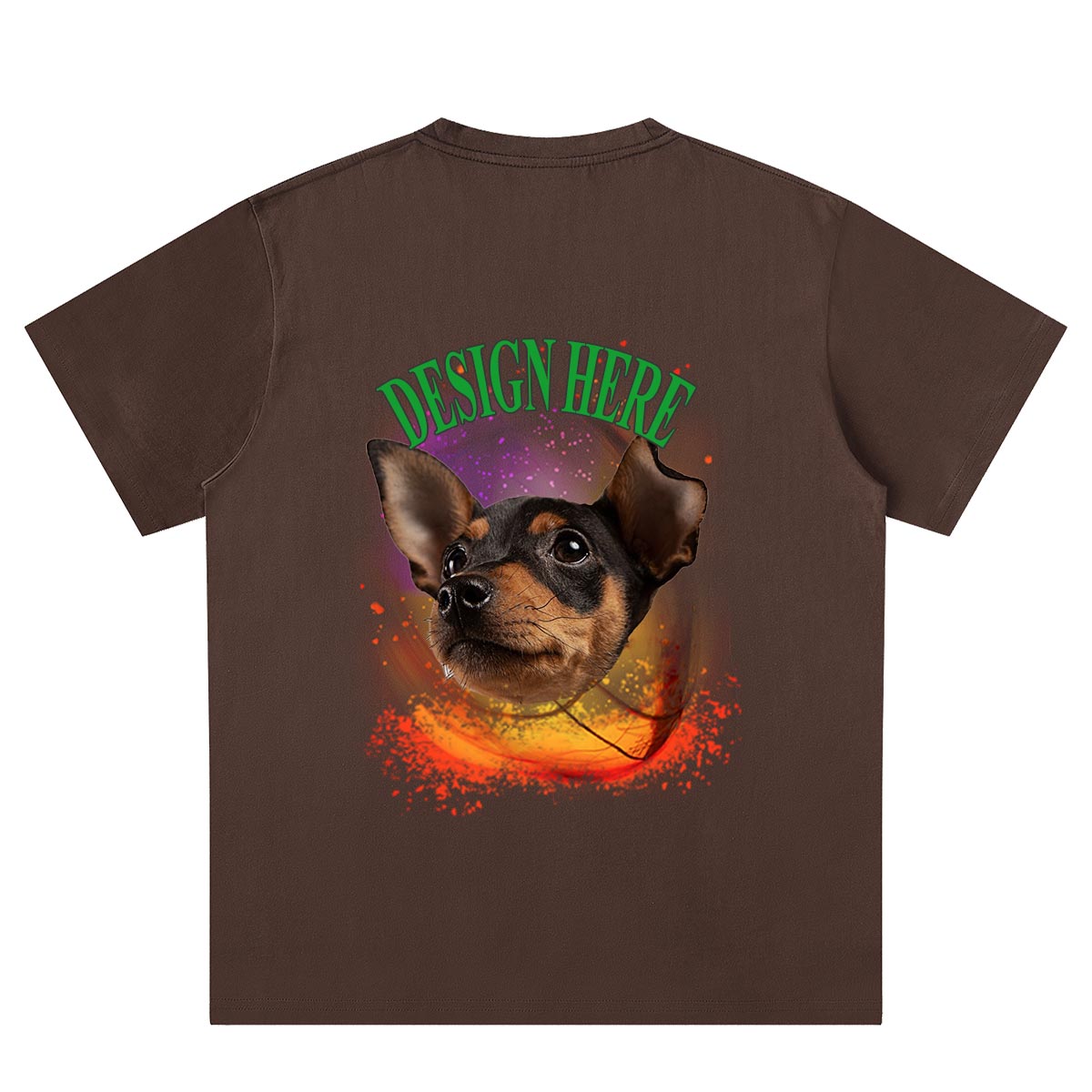 T-shirt Marron Personnalisé