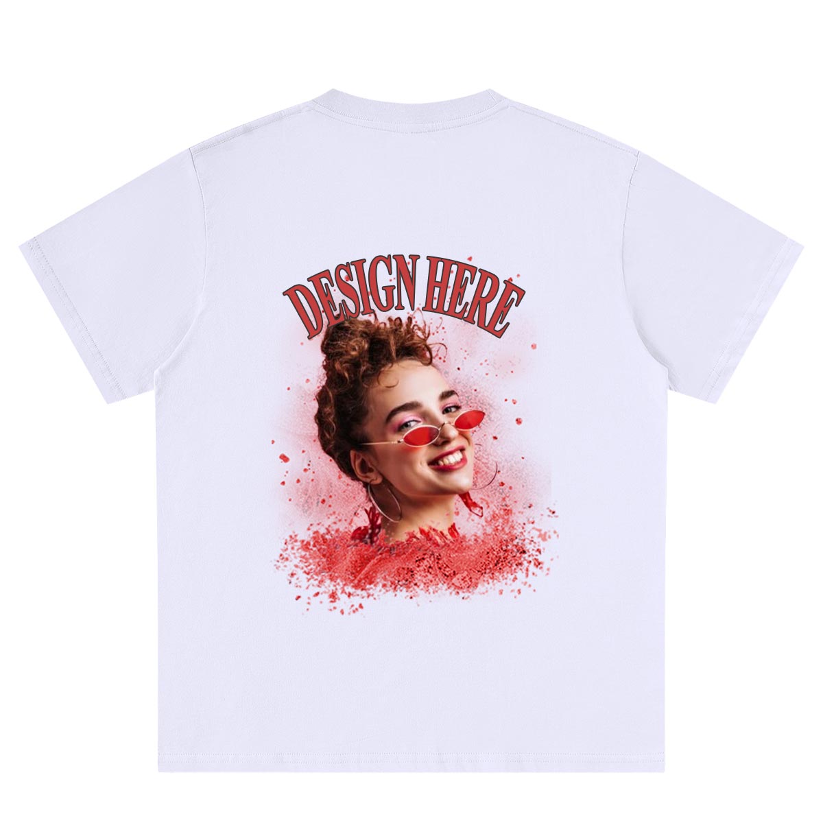 T-shirt Blanc Personnalisé avec Photo et Texte