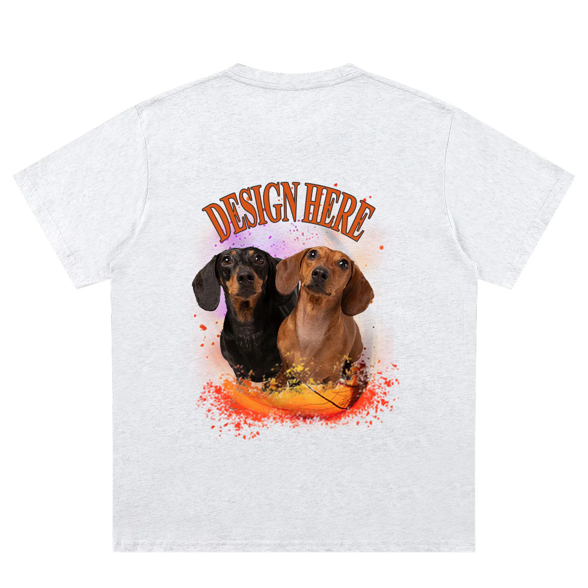 T-shirt Personnalisé Gris Clair