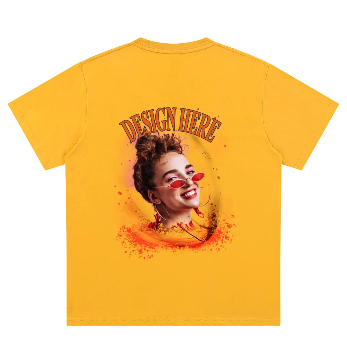 T-shirt Personnalisé Jaune