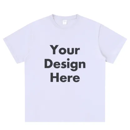 T-shirts personnalisés avec Texte pour Homme et Femme Blanc