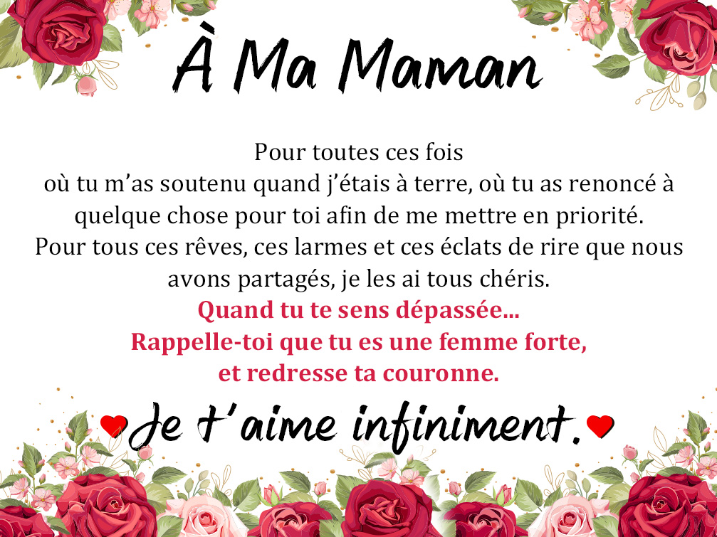 Carte-Cadeau pour Ma Mère