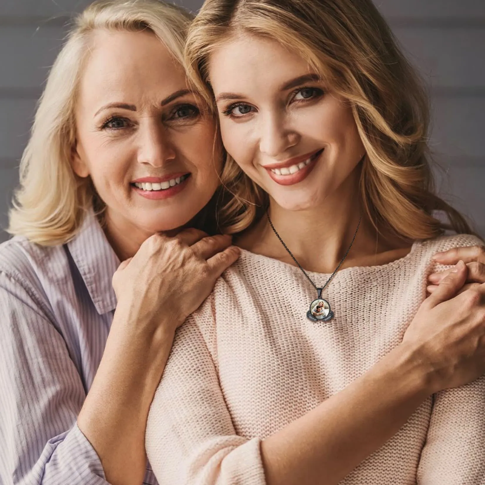 Collier Personnalisé avec Photos pour Maman