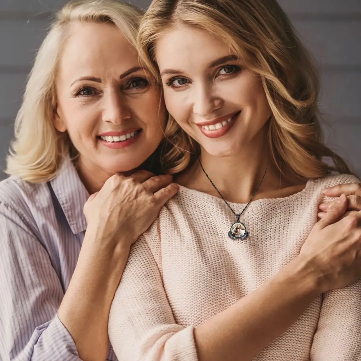 Collier Personnalisé avec Photos pour Maman