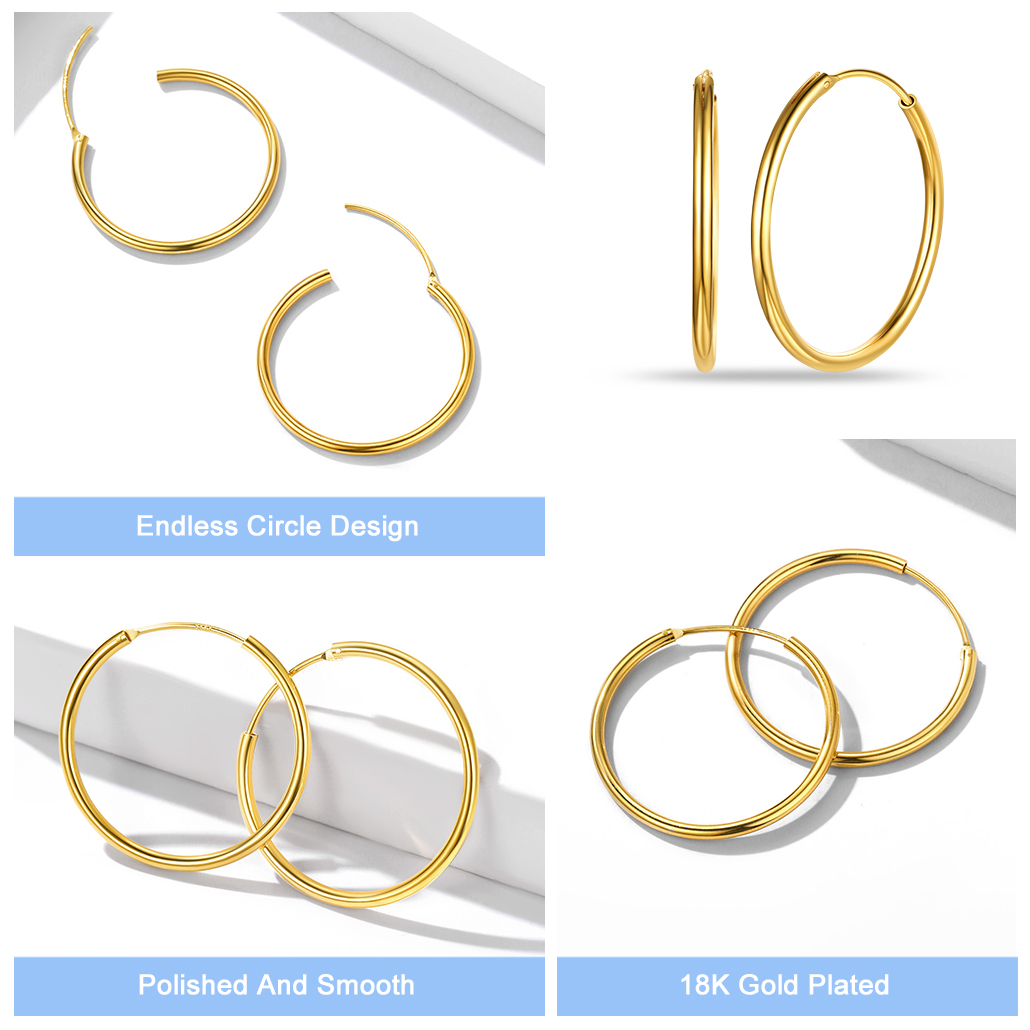 Boucles d'Oreilles Ronde pour Femmes