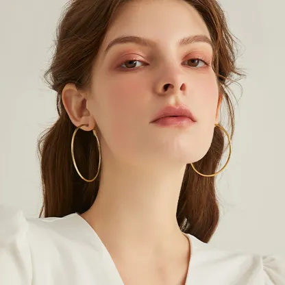 Créoles Rondes en Argent Sterling 925