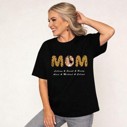 Personalized Mom T-Shirt with Kids' Names mother's day gift