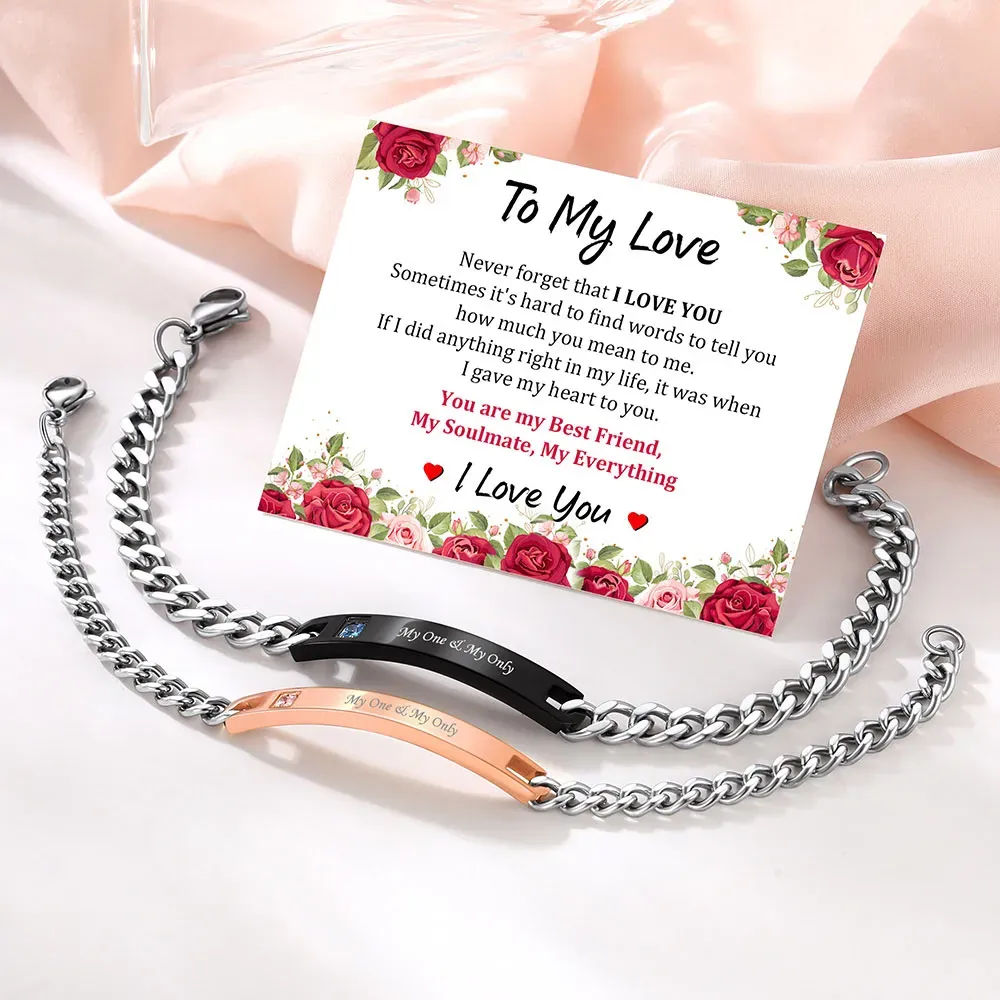 Bracelets Collection Personnalisés avec Prénoms pour Couples