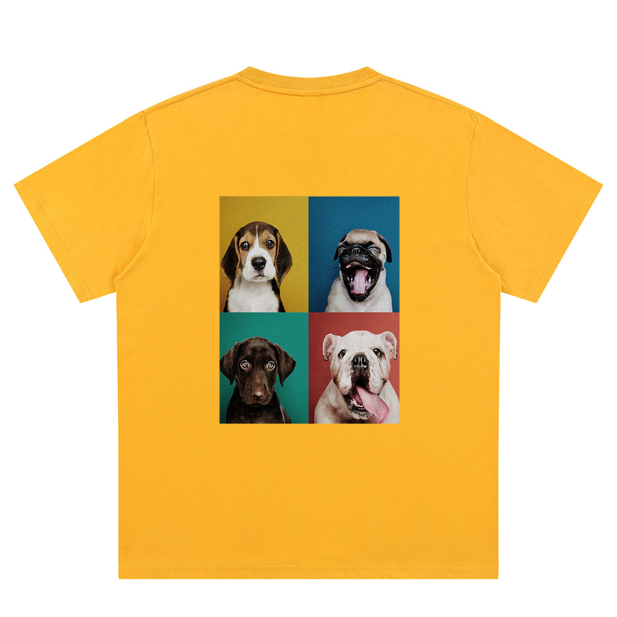 T-shirt Personnalisé avec Photo jaune pour Femme