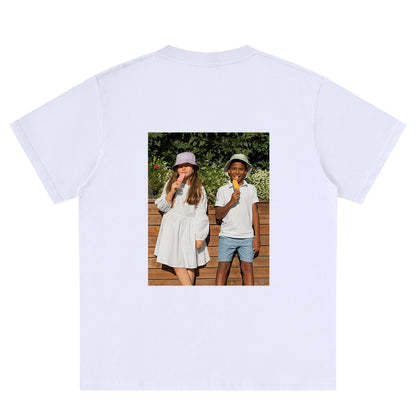 T-shirt Personnalisé avec Photo Blanc Homme Blanc