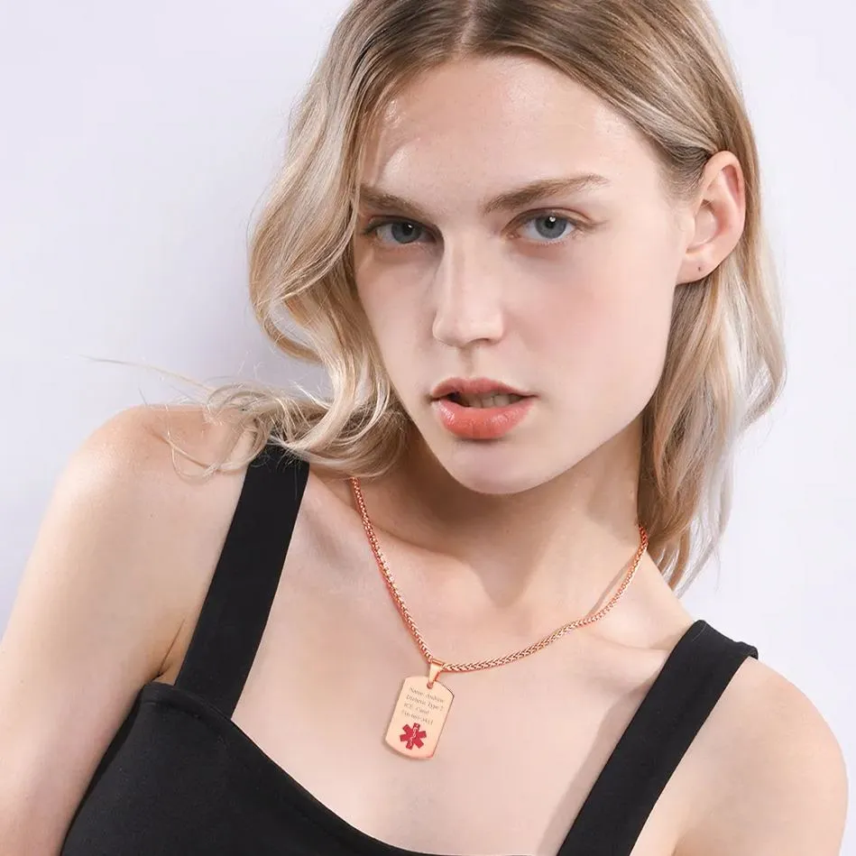 Collier Médical Personnalisé 