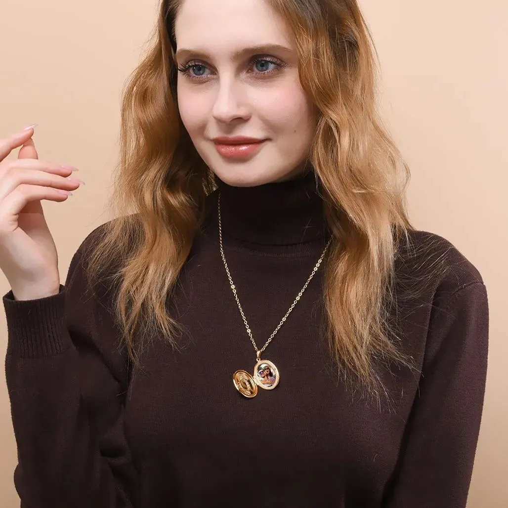 Colliers en Couche de 18K Or Initiales avec Chaîne Trousse-papiers  Or