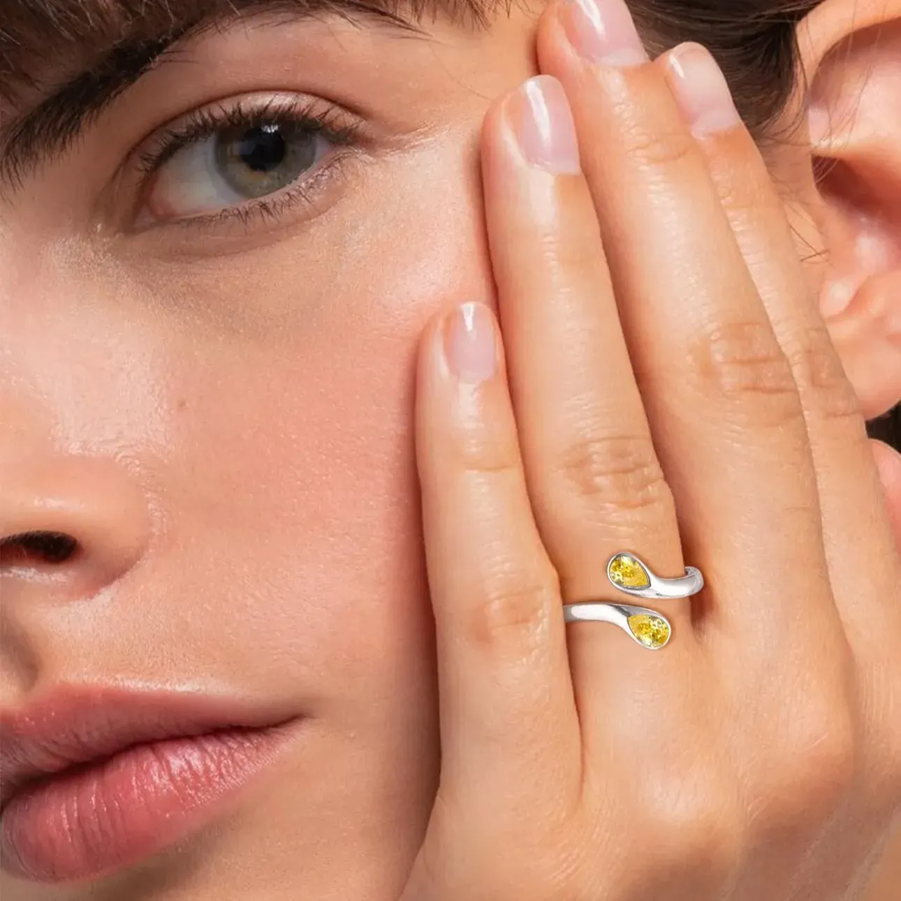 Bague Ajustable en Argent Sterling 