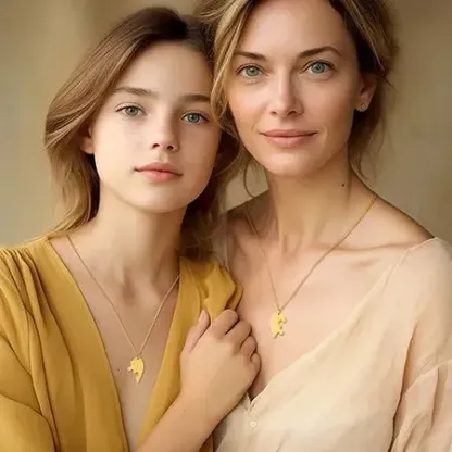 Collier Puzzle Cœur Personnalisé pour Couple