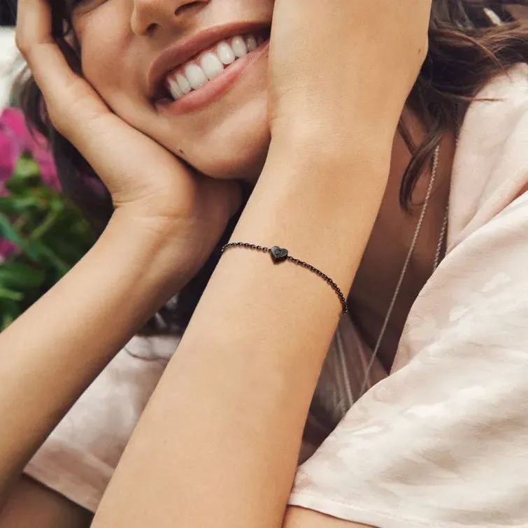 Bracelet Cœur Initial Personnalisé 26 Lettres 