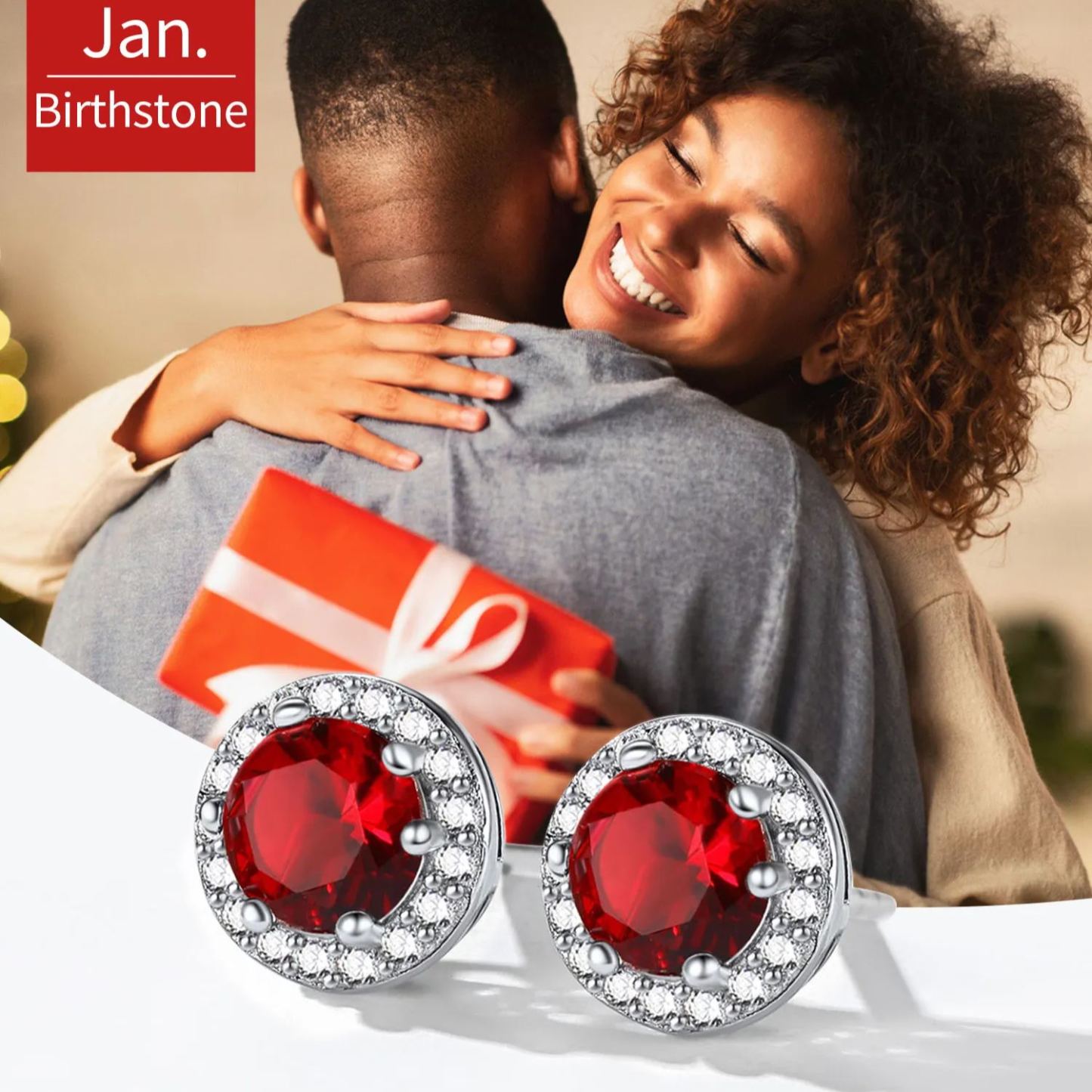 Clous avec Pierre de Naissance Pour Femme