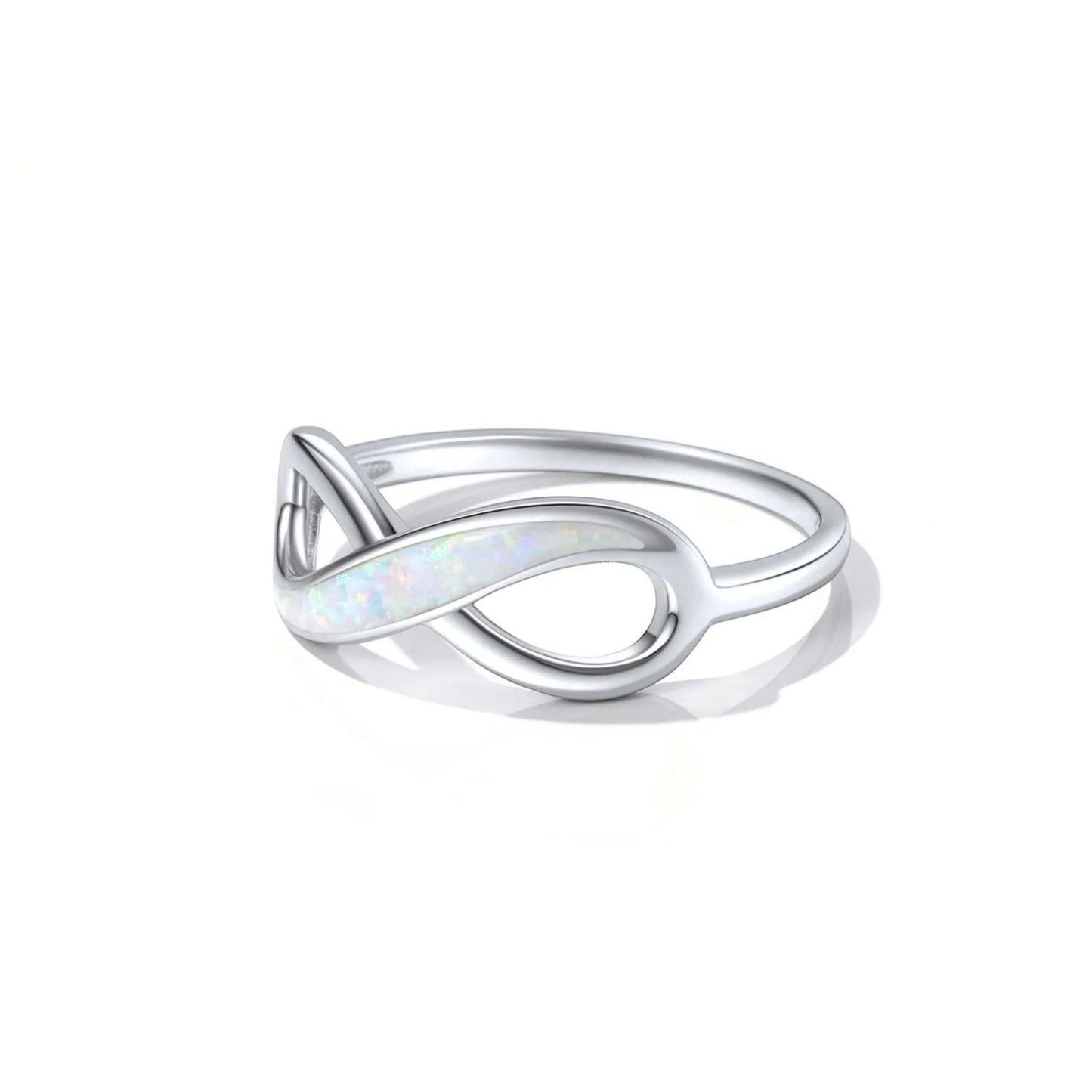 Bague Promesse avec Opale en Argent Sterling 925 pour Femme