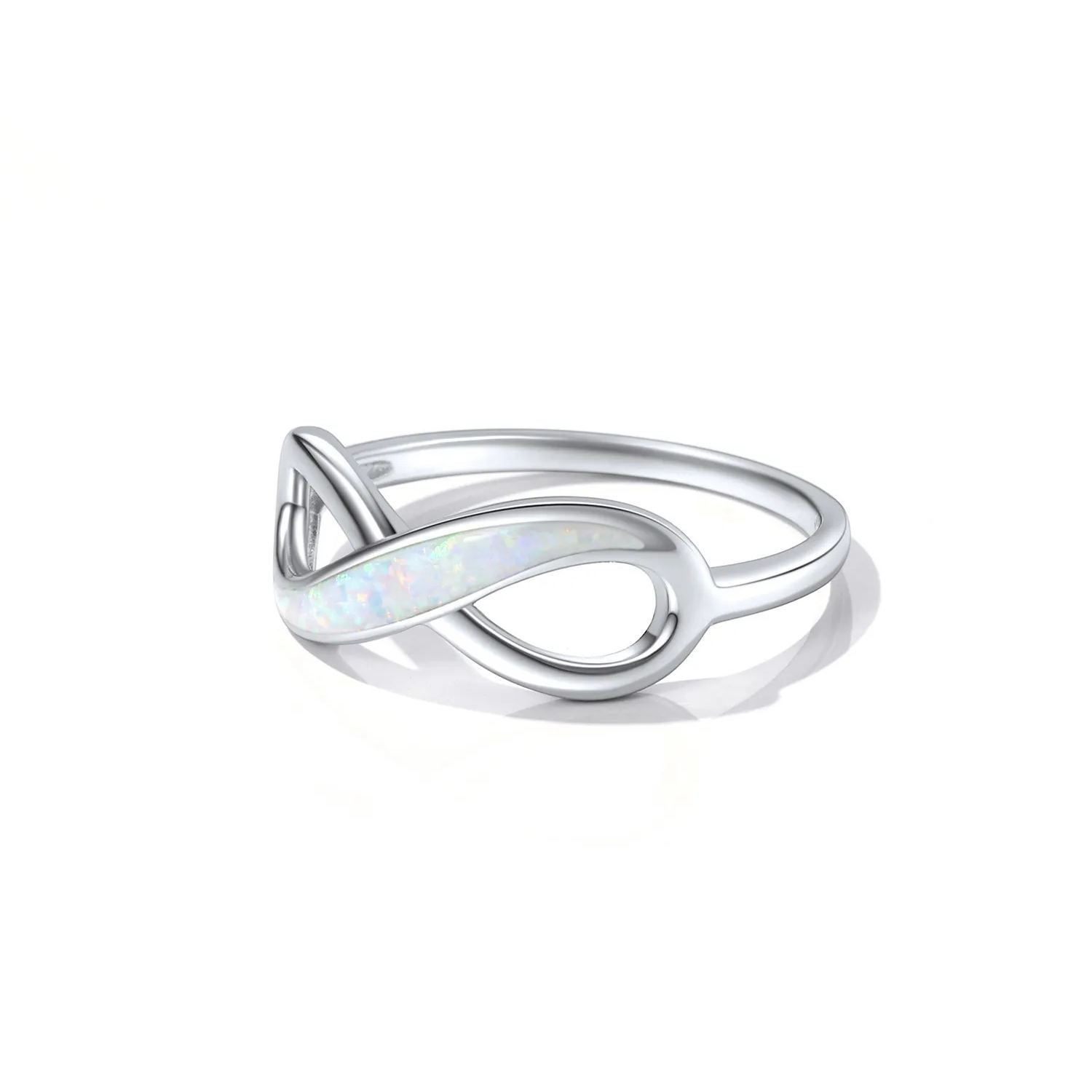 Bague Promesse avec Opale en Argent Sterling 925 pour Femme