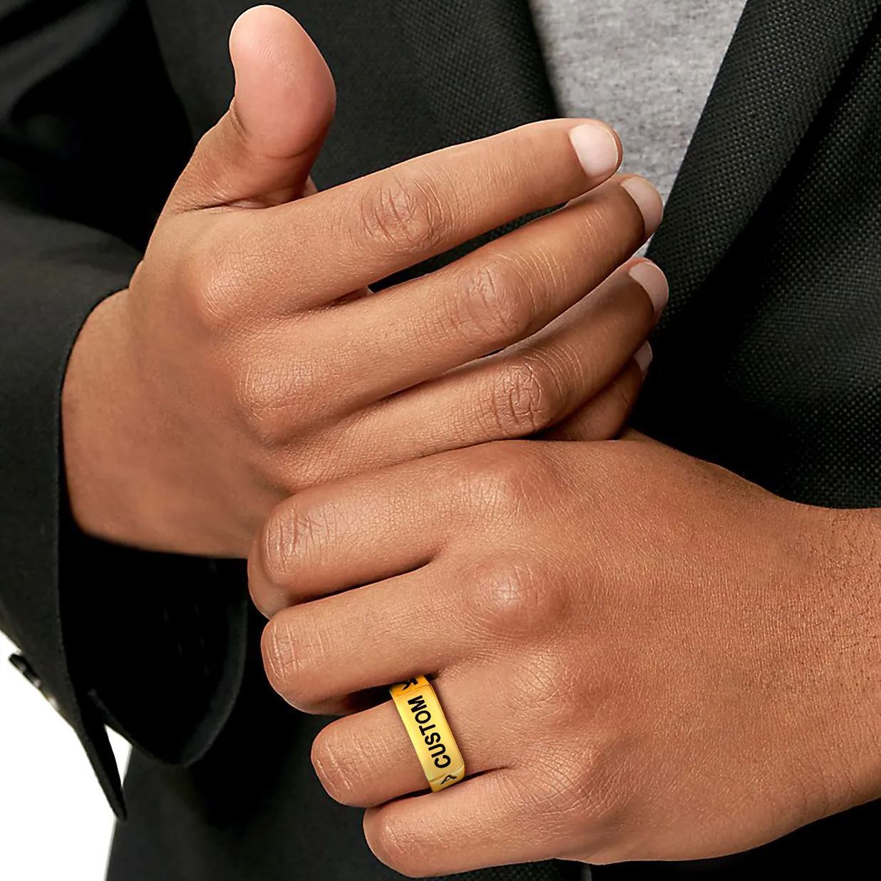 Bague Chevalière Gravée pour Homme