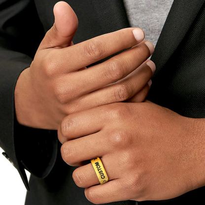 Bague Chevalière Gravée pour Homme