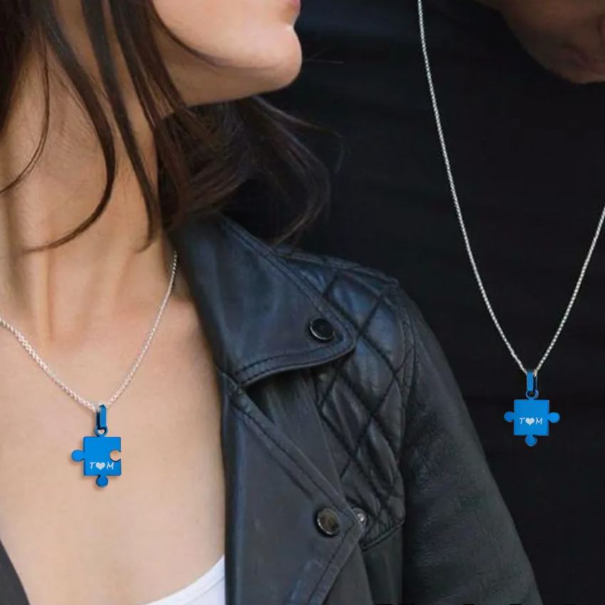 Colliers Puzzle Personnalisés pour Amis
