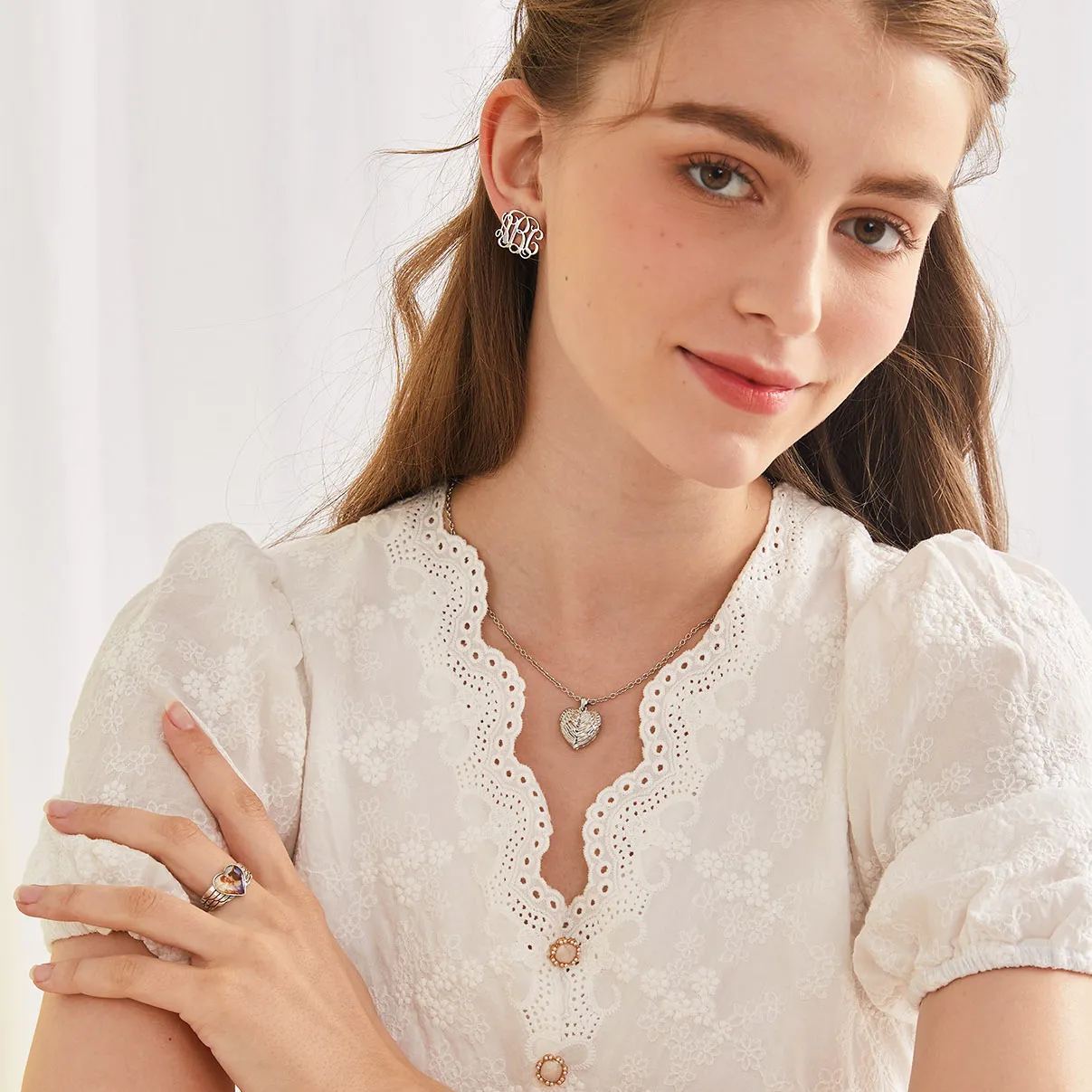 Collier Médaillon Ailes d'Ange