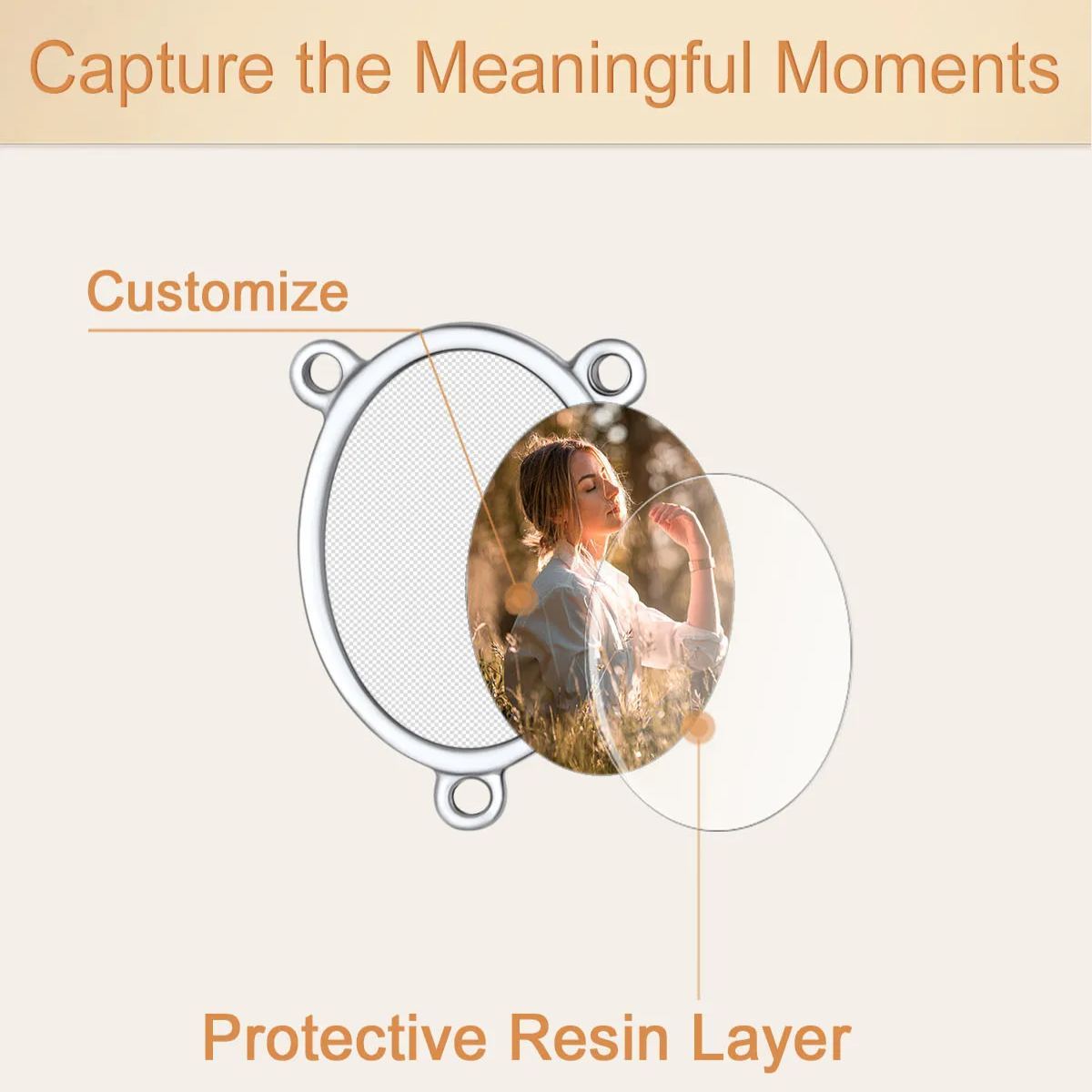 Collier Chapelet Personnalisé avec Croix en Acier Inoxydable Protective