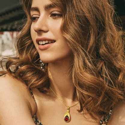 Collier Urne Personnalisé avec Pierre de Naissance 