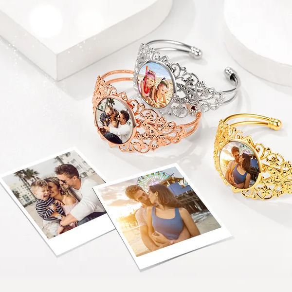 Bracelet Manchette Personnalisé Photo 