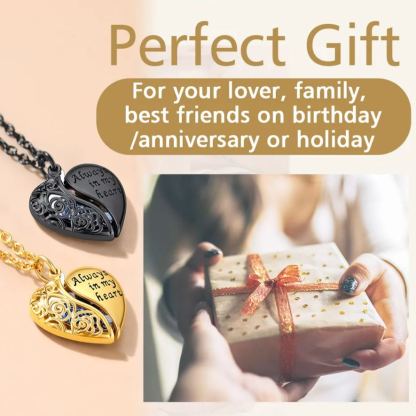 Collier Médaillon Cœur Personnalisé avec Photo