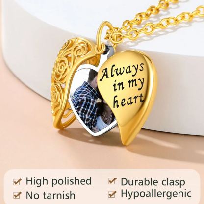 Collier Cœur avec Photo pour Femmes