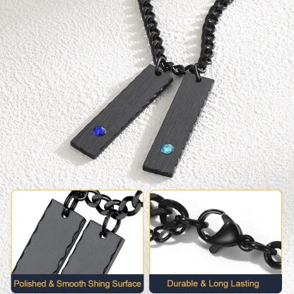 Collier Personnalisé Prénom noir