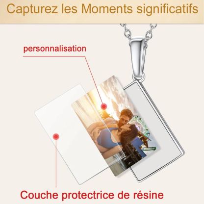 Collier Enveloppe Personnalisé avec Photo