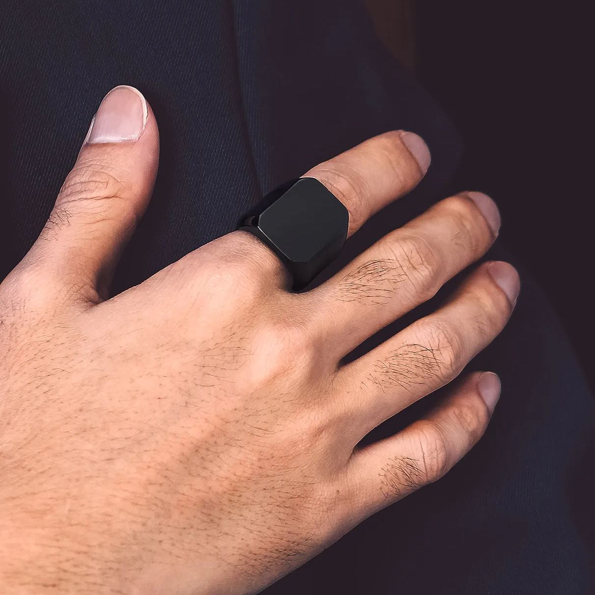 Bague Chevalière Femme Personnalisable en Acier Inoxydable