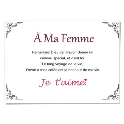 Carte-Cadeau pour Ma Femme