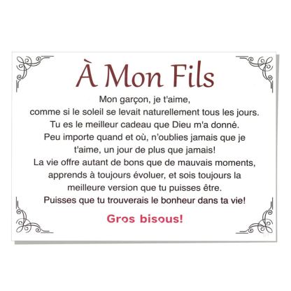 Carte-Cadeau pour Mon Fils