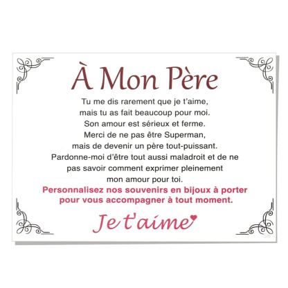 Carte Cadeau "Pour Lui" – À Offrir à Papa et Fils