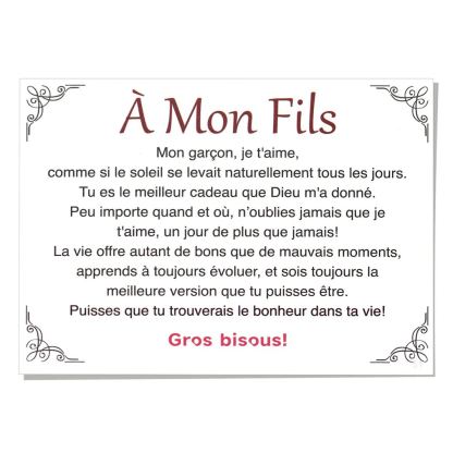 Carte Cadeau "Pour Lui" – À Offrir à Papa et Fils