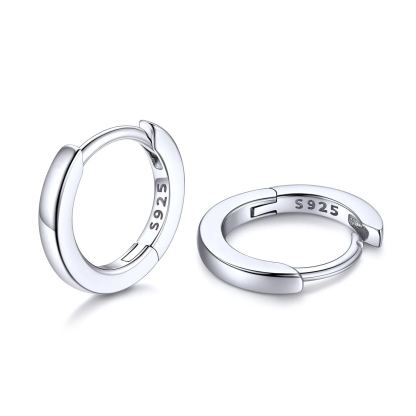 Créoles Huggie en Argent 925 – Boucles Cartilage Tendance Argenté 8mm