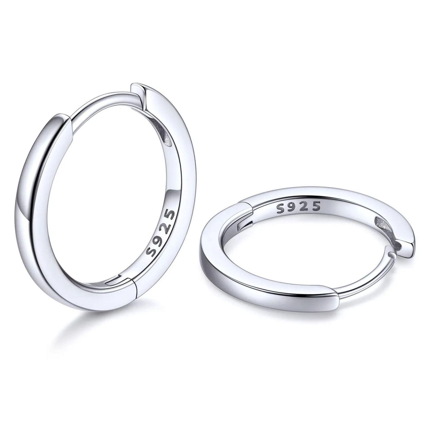 Créoles Huggie en Argent 925 Argenté 12mm