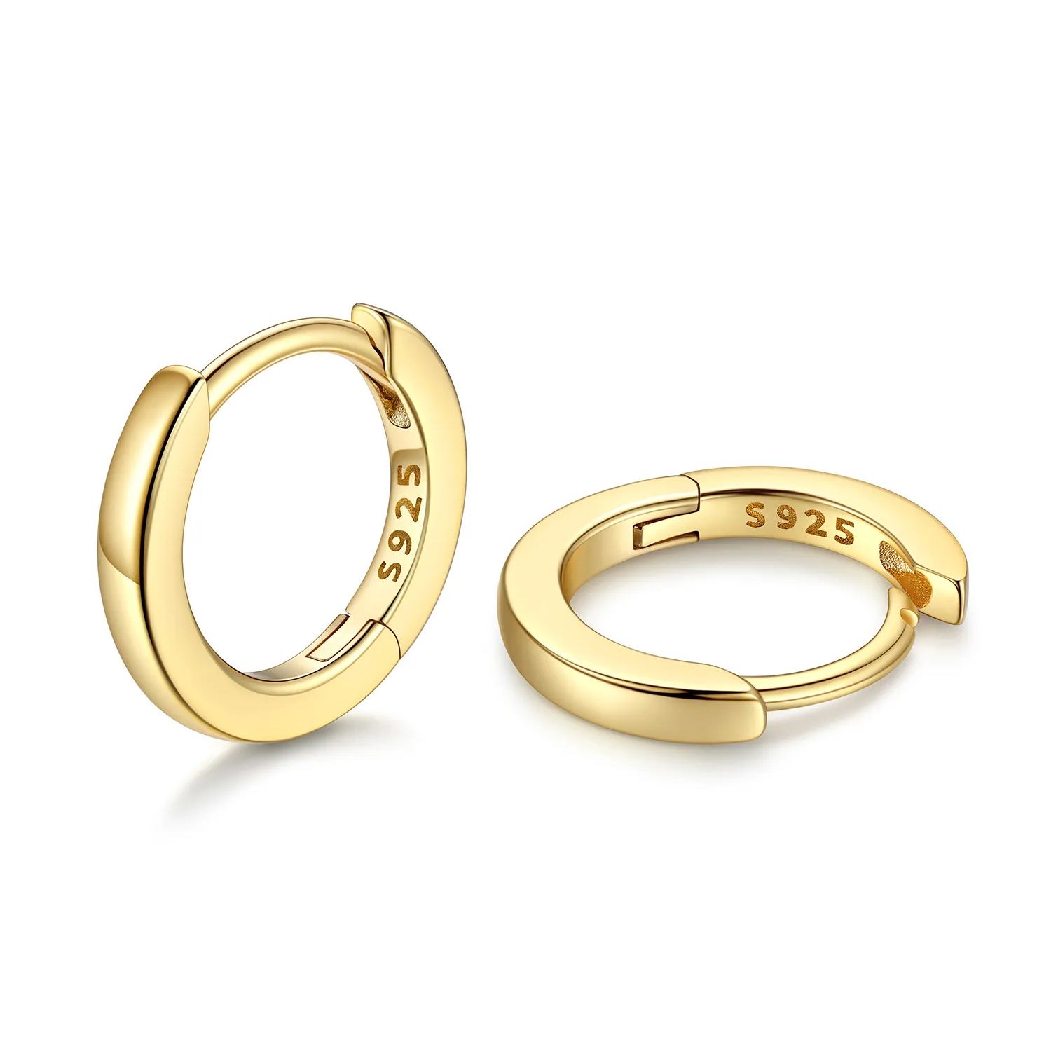 Créoles Huggie en Argent 925 Or 6mm