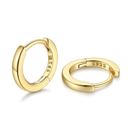 Créoles Huggie en Argent 925 Or 6mm