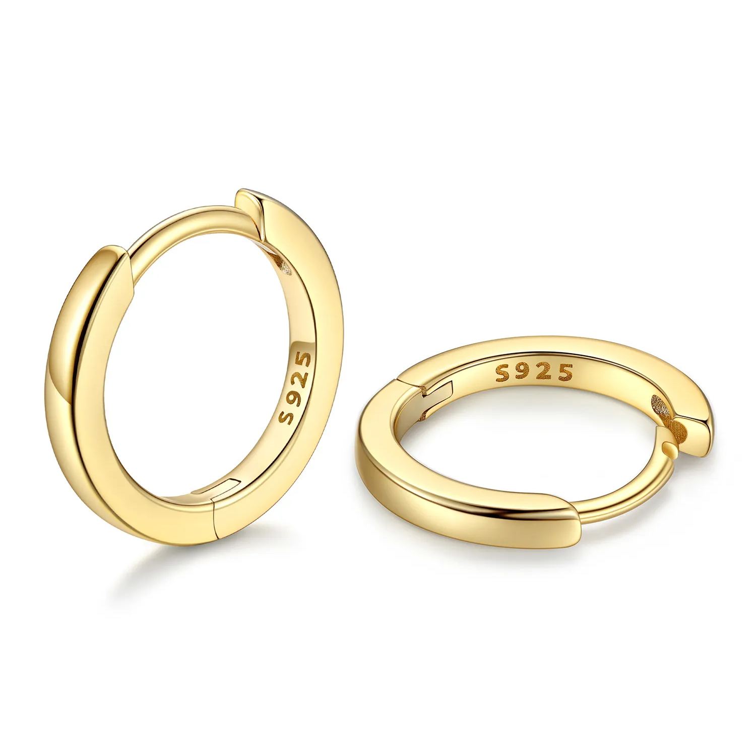 Créoles Huggie en Argent 925 – Or 10mm