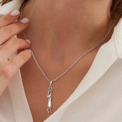 Collier Photo Chat Personnalisé | Pendentif Souvenir