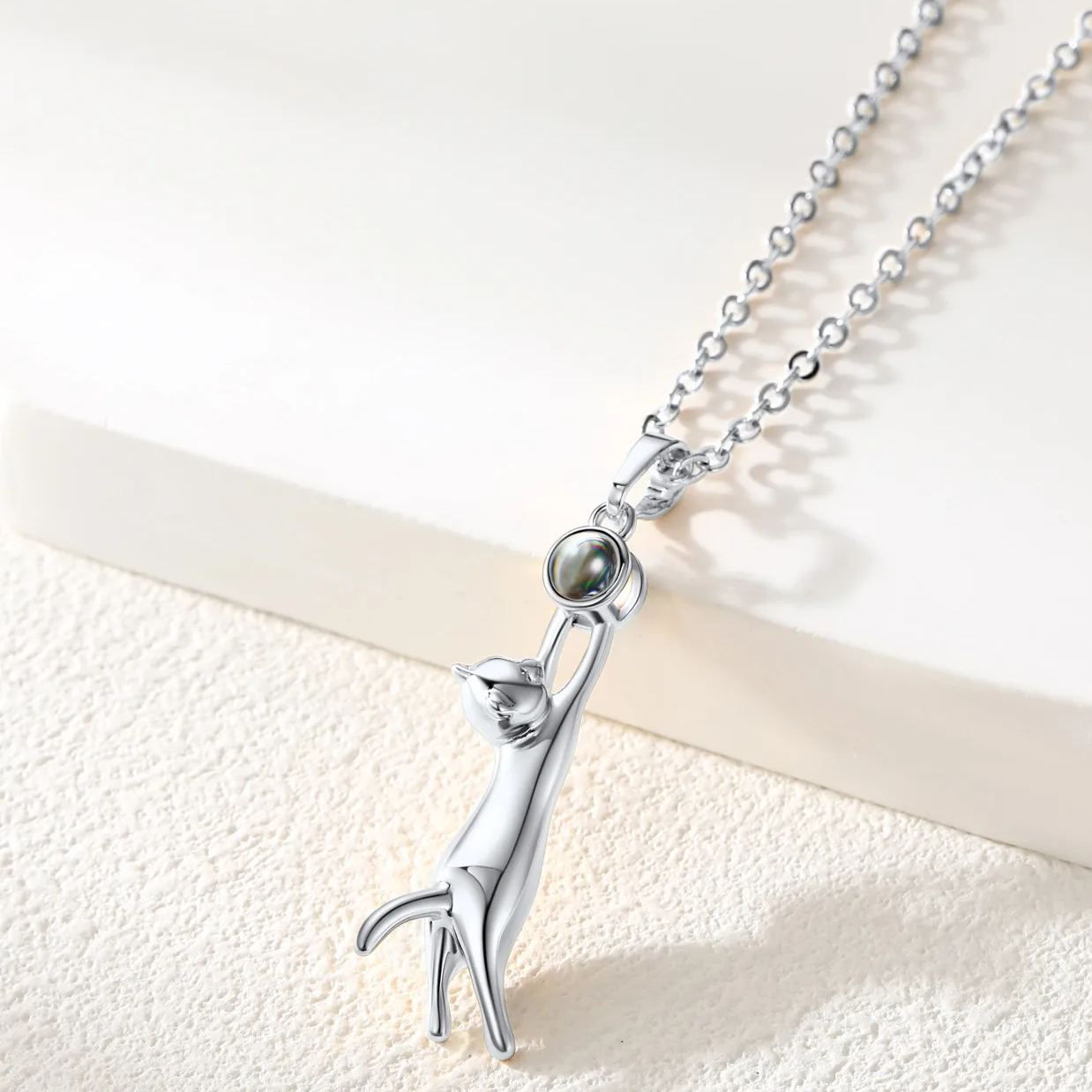 Collier Photo Chat Personnalisé | Pendentif Souvenir