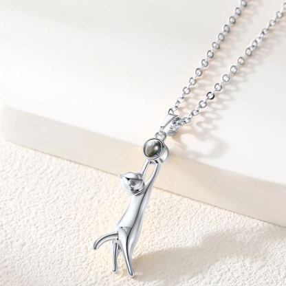 Collier Photo Chat Personnalisé | Pendentif Souvenir