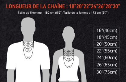 Chaîne Homme & Femme Acier Inox Taille