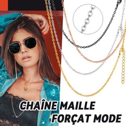 Collier Câble Rolo 2 mm Pour Femmes et Hommes 4 Couleurs