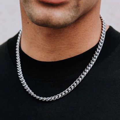 Chaîne Homme Cubaine Miami | Cadeau pour Papa